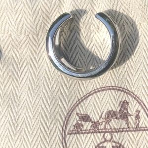Rare Hermes Play Ring Stainless Steel T5 Ring Sz 62 - US 10/10.5